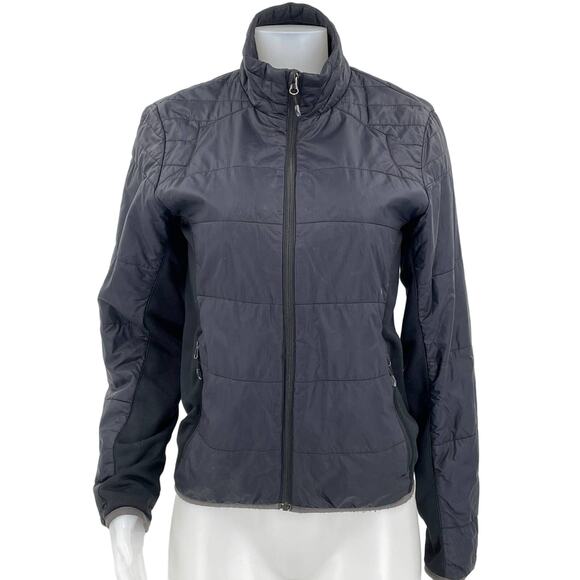 Spyder Navy Black Lightweight Puffer Athletic Winter Warm Mens Jacket S - Picture 1 of 7